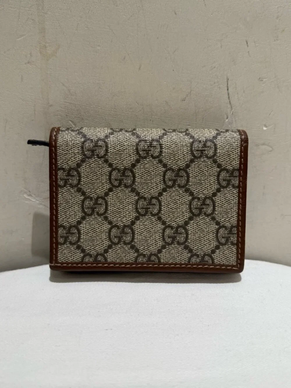 Gucci 1955 Horsebit GG Supreme Compact Wallet Card Holder